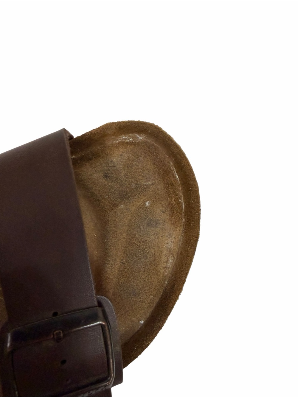 Birkenstock Arizona sandals Leather dark brown color women's size 10 EU 41 - Picture 3 of 9
